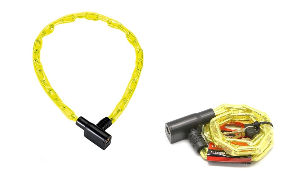 Велозамок цепь 3.5х800мм 2 ключа, ПВХ оплетка, GK105.102, ROXTER