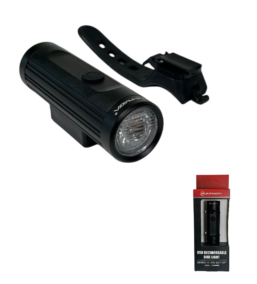 Фара передняя BRIVIGA, 700lm, 2600мАч, Type-C, крепление на руль