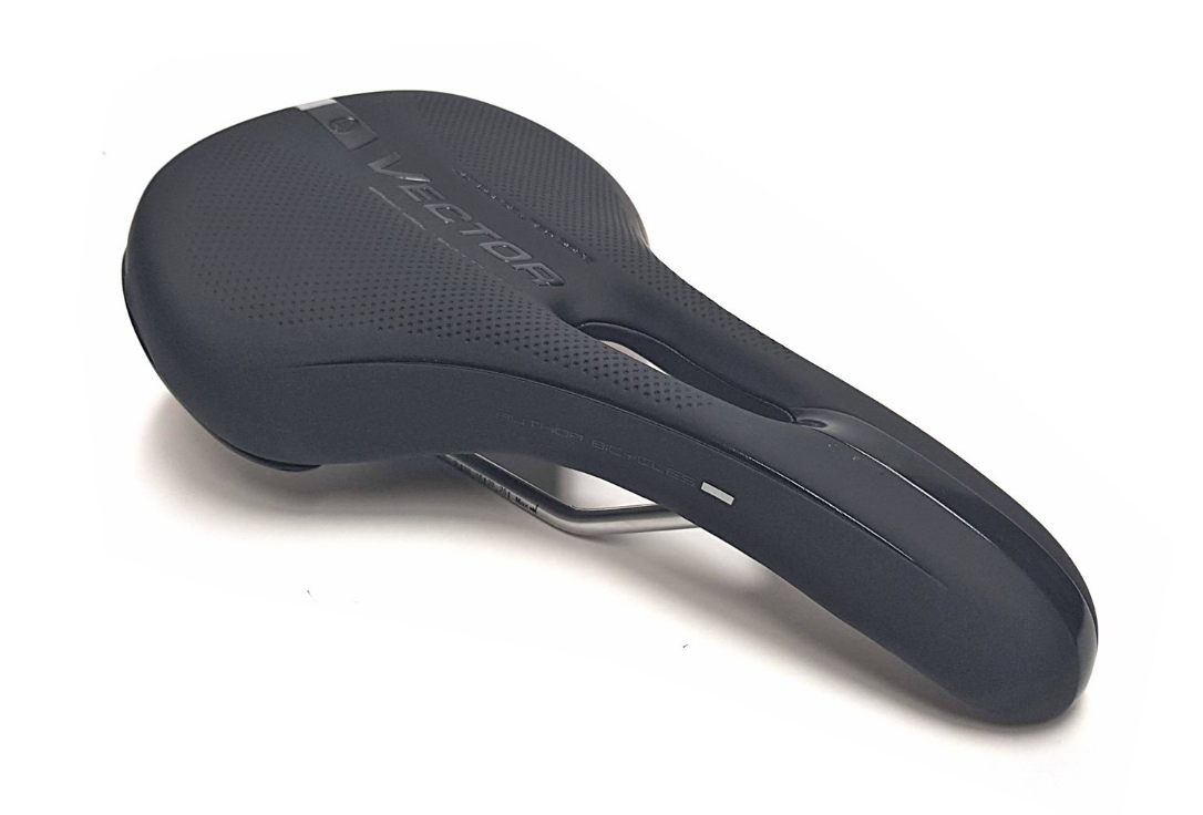 Седло Author VECTOR  ERGO GEL X8, 290х175мм,  с вентил. 380г. гелевое черное 
