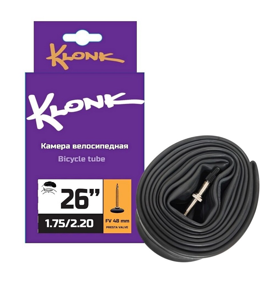 Камера 26х1.75-2.20" KLONK, FV 48мм
