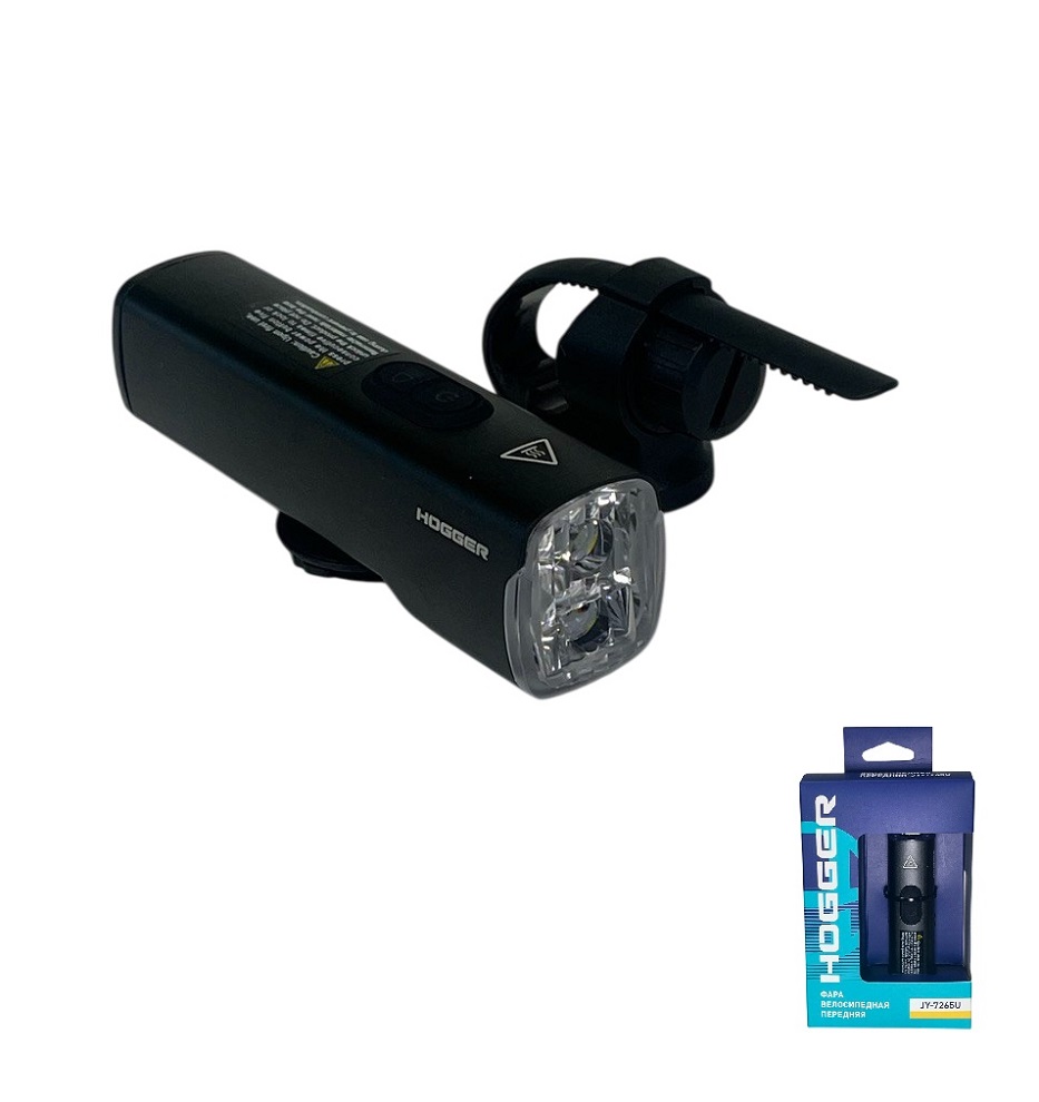 Фара передняя HOGGER, 1200 lm, 5 режимов, аккумулятор 3,7 В/4800 мАч, Type-C USB 