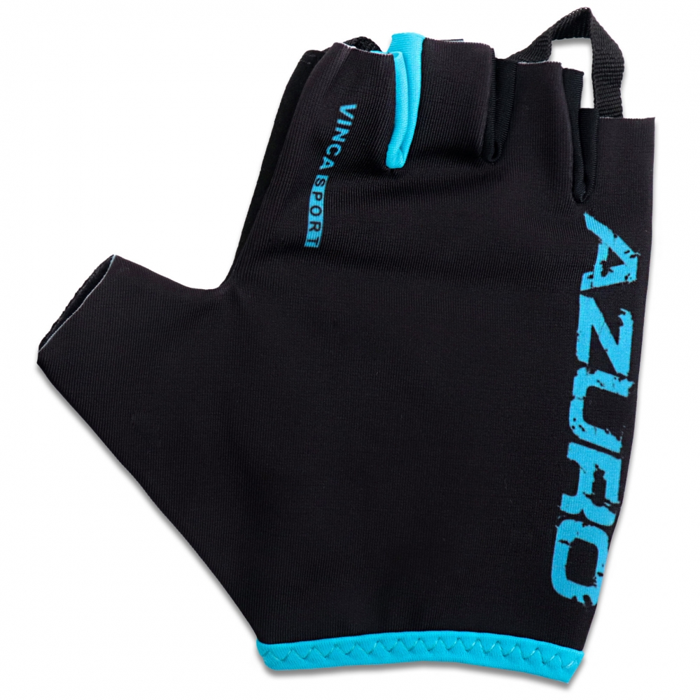 Перчатки Vinca Sport Azuro, чёрный/голубой
