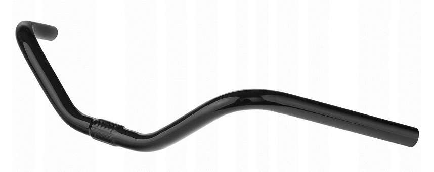 Руль 580мм, подъем 60мм, под вынос 25.4мм, сталь, черный