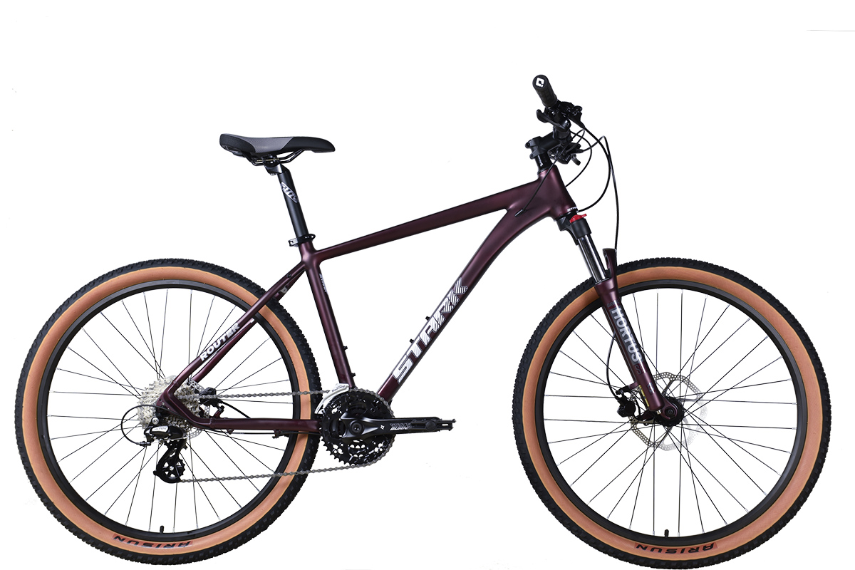 Купить под заказ велосипед stark'25 router 27.2 hd ежевичный матовый/белый призрак m/18