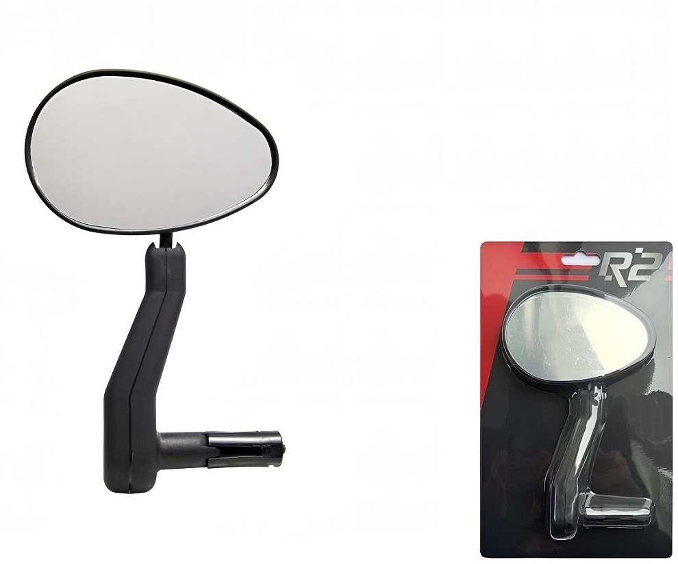 Зеркало в торец руля, 110 мм, длина 180 мм, панорамное, HL-M03