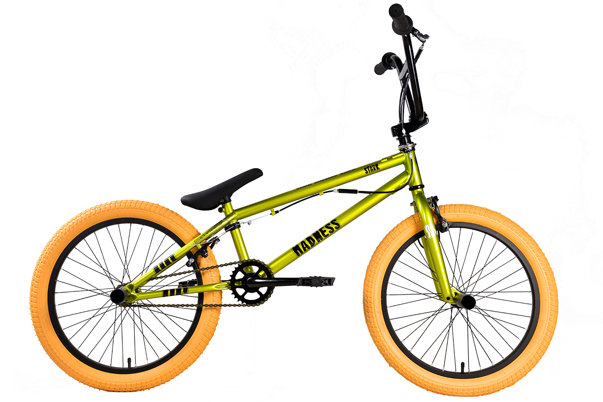 Купить под заказ велосипед stark'25 madness bmx 2 ярко-зеленый/черный/песочный