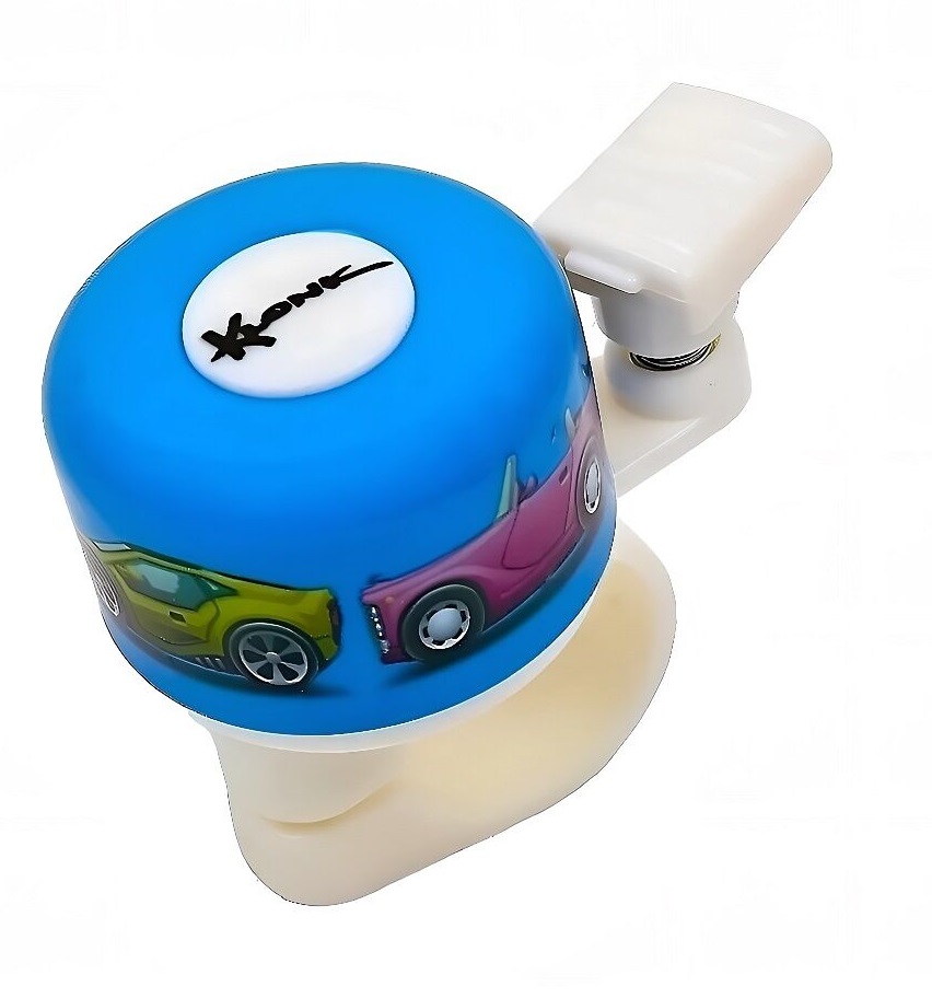 Звонок KLONK 35 мм, алюминий, Машинки, KLK-10005