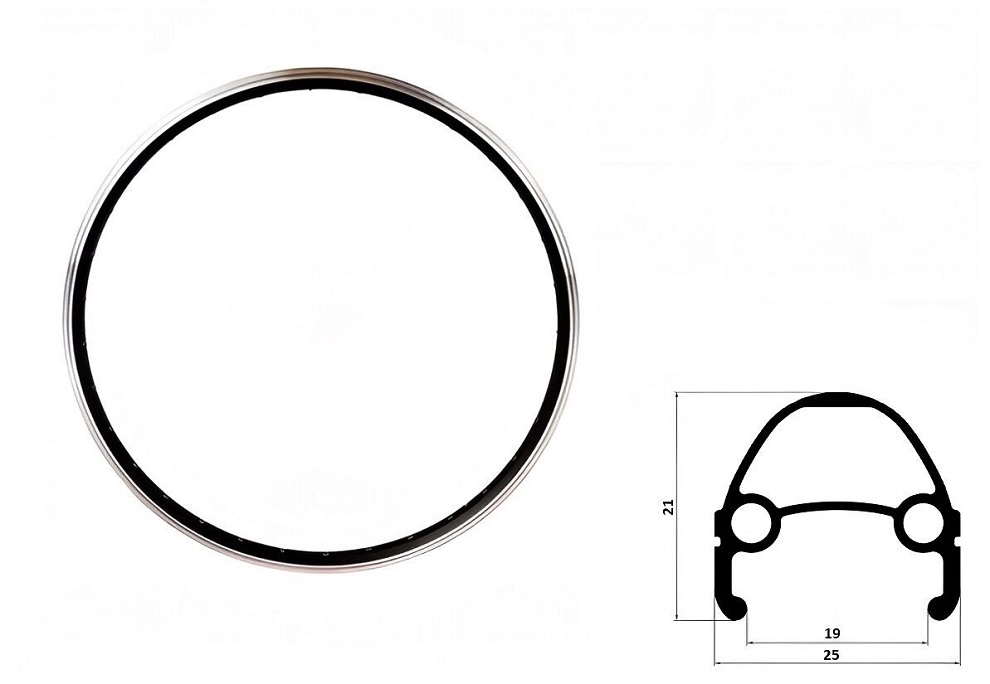 Обод 28/29" Rapida Rims DW, 32H, фрезерованный, A/V