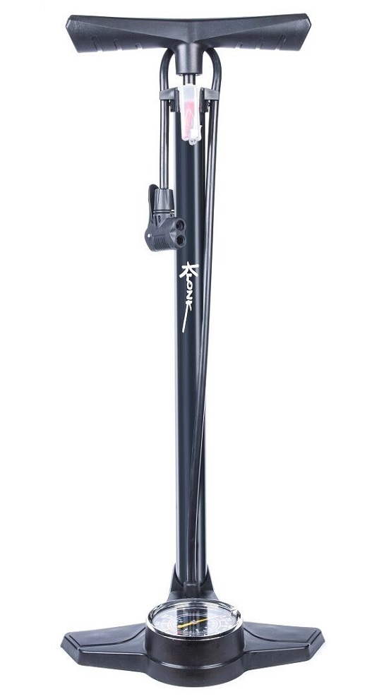 Насос напольный KLONK, алюминиевый, AV/FV, 650 мм, с манометром, Мax 160psi (11 бар), KLK-15003