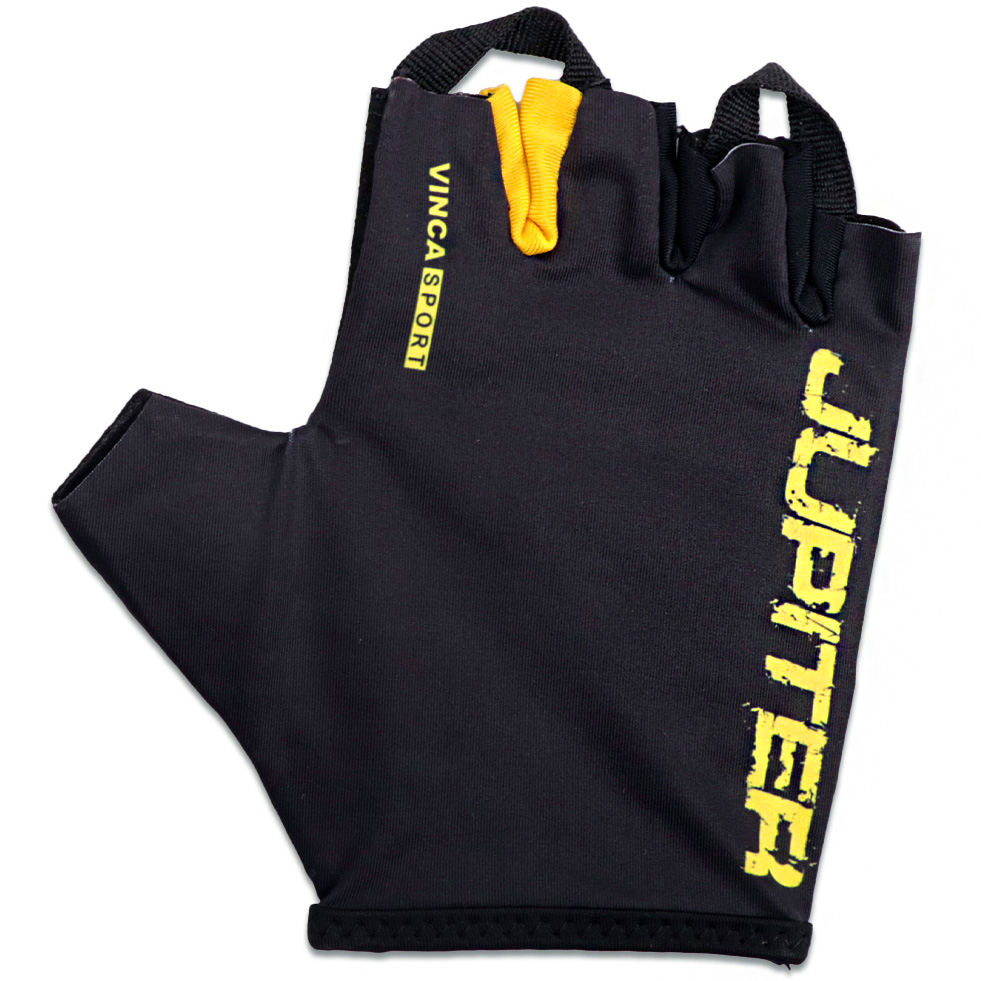 Перчатки Vinca Sport Jupiter, чёрный/жёлтый