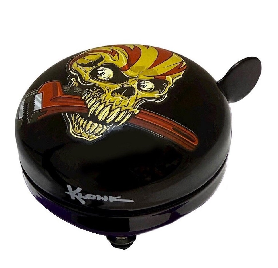 Звонок KLONK 80 мм, алюминиевый, Scull, KLK-10018