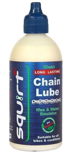Смазка цепи Squirt Chain Lube, 100% bio, парафиновая смазка, 120мл.