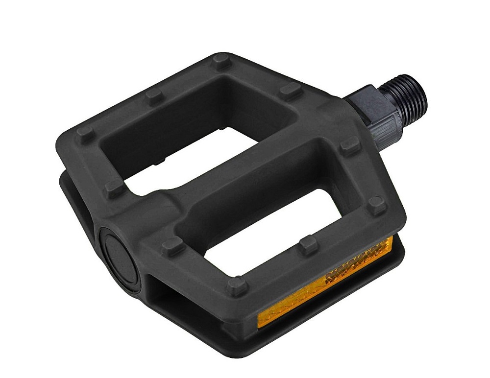 Педали AUTHOR APD-522 Junior, пластиковые, широкие с отражателями 93х87х19мм, 300г