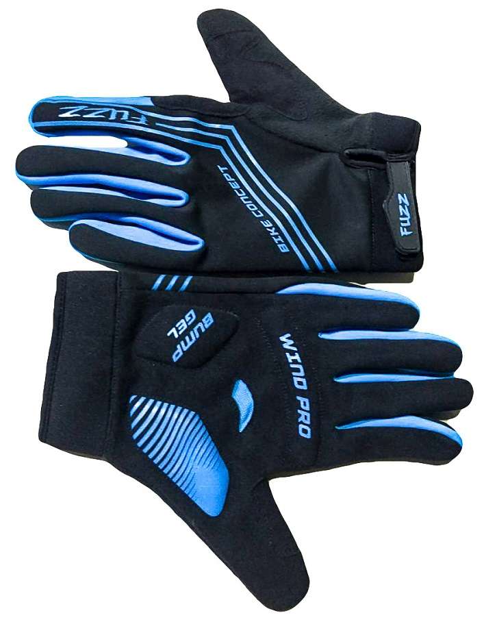 Перчатки WIND PRO, утеплённые, GEL, для сенсорных экранов, чёрно-синие