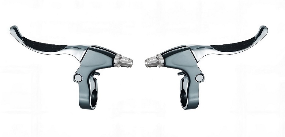 Ручки тормозные V-Brake, VBL-467AP эргономичные, прорезиненные рукоятки