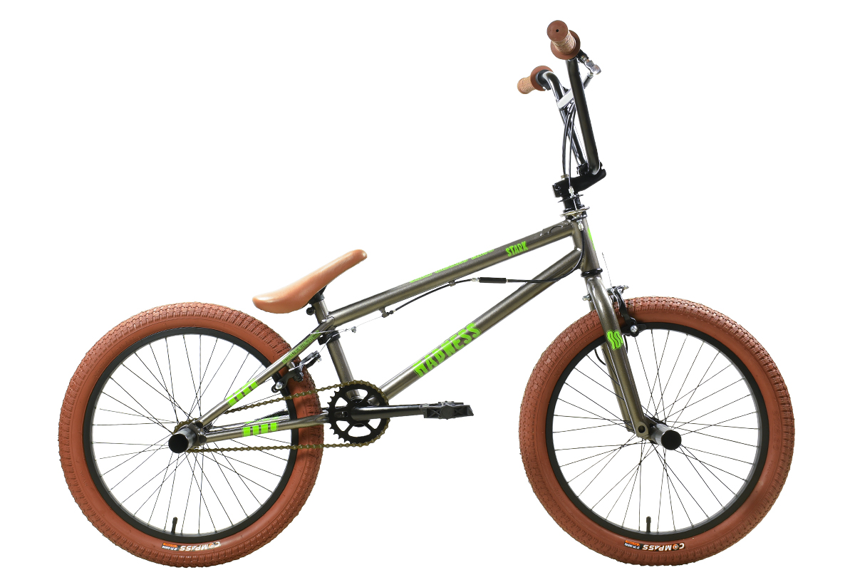 Купить под заказ велосипед stark'25 madness bmx 2 графит/зеленый неон/песочный
