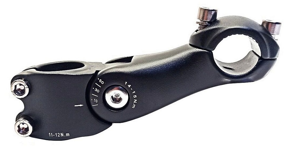 Вынос регулируемый 1-1/8", 110мм, 25.4мм, Rise -10°/+50°, JB-8212, HS-026-4