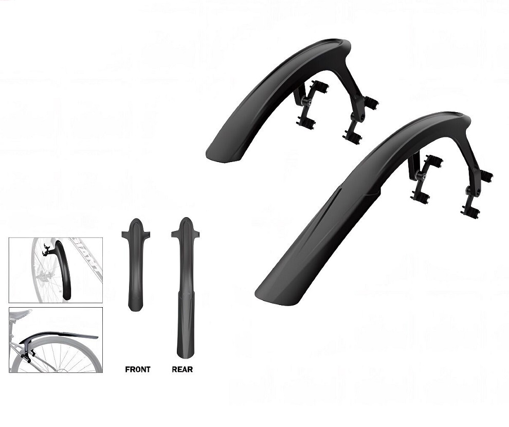 Крылья 700x28/45C, EVOLUTION, MG-780F/R, переднее - на штаны вилки, заднее - на верхние перья рамы