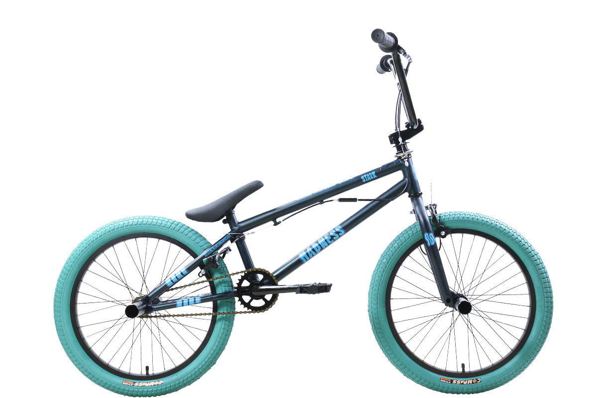 Купить под заказ велосипед stark'25 madness bmx 2 темно-еловый матовый/голубой/голубой