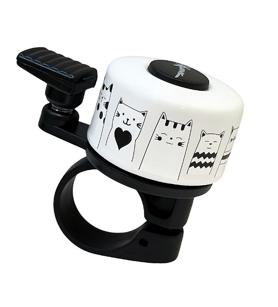 Звонок KLONK 35 мм, алюминий, Котики, KLK-10016