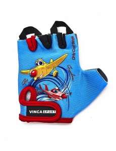 Перчатки Vinca Sport Plane VG 935 Синий с красной окантовкой